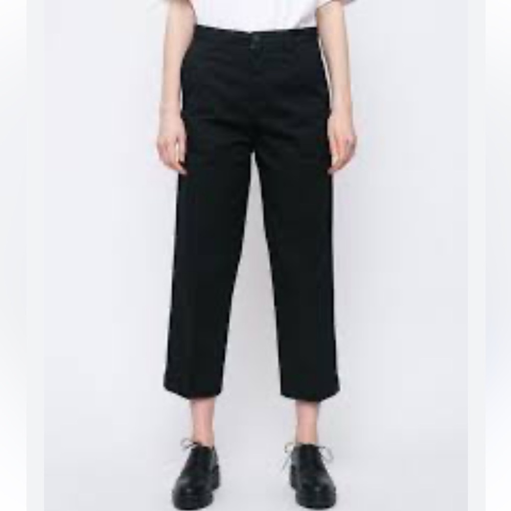 CARHARTT WIP Women's Packard Highwater Pants Navy Blue LC Relaxed Straight 28